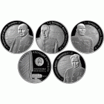 Монета БЕЛАРУСЬ 2010.04.14 | ОПЕРАЦИЯ БАГРАТИОН НАБОР из 4-х МОНЕТ генералы | 1 рубль | Ni |