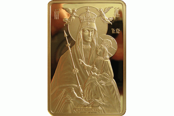 Монета БЕЛАРУСЬ 2014.05.28 | Икона Пресвятой Богородицы БЕЛЫНИЧЕСКАЯ | 50 рублей | AU 999 |