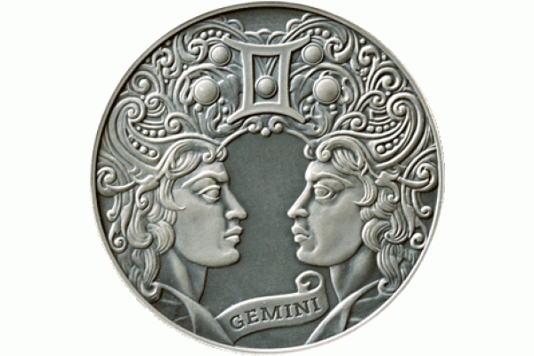 Монета БЕЛАРУСЬ 2014.09.16 | ЗОДИАКАЛЬНЫЙ ГОРОСКОП БЛИЗНЕЦЫ | 1 рублей | Ni |