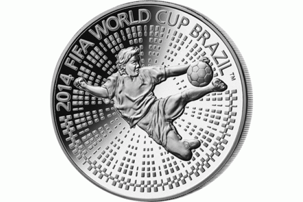 Монета БЕЛАРУСЬ 2013.05.14 | ФУТБОЛ чемпионат мира  2014 БРАЗИЛИЯ | 1 рублей | Ni |
