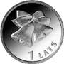 2012 Монета Латвия 1 лат КОЛОКОЛЬЧИКИ