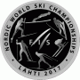 Монета БЕЛАРУСЬ 2017.01.19 | 10 рублей Чемпионат мира по лыжным видам спорта 2017 года. Лахти| Ag |