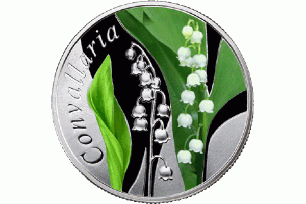 Монета 2013.11.25 | ЦВЕТЫ ЛАНДЫШ | 10 рублей | Ag 925 |