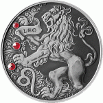Монета БЕЛАРУСЬ 2015.09.10 | ЗОДИАКАЛЬНЫЙ ГОРОСКОП ЛЕВ | 20 рублей | Ag 925 |